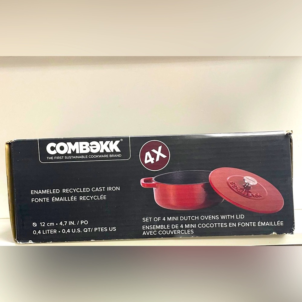 Combekk Red Mini Dutch Ovens Set